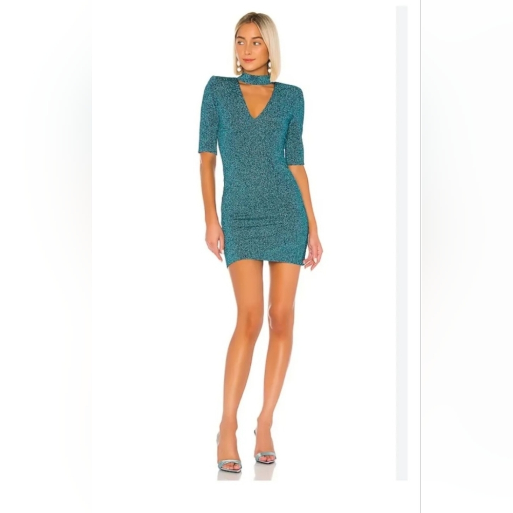 NWT Alice & Olivia Inka Turquoise Dress
